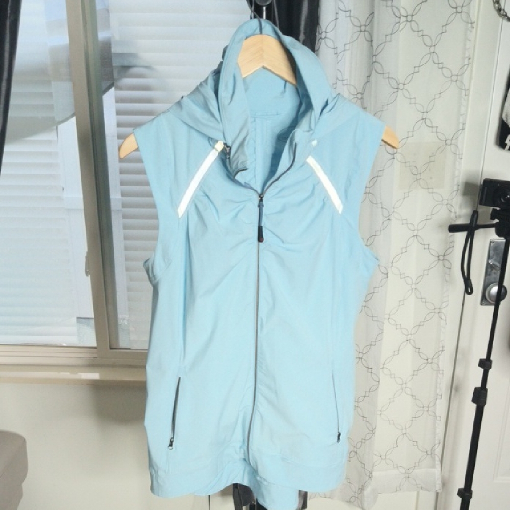 Women’s Tangerine Blue Quilted Puffer Vest